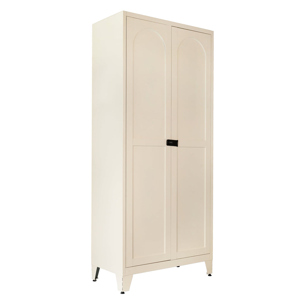 71'' 2 Shapely Doors Cabinet with Lock