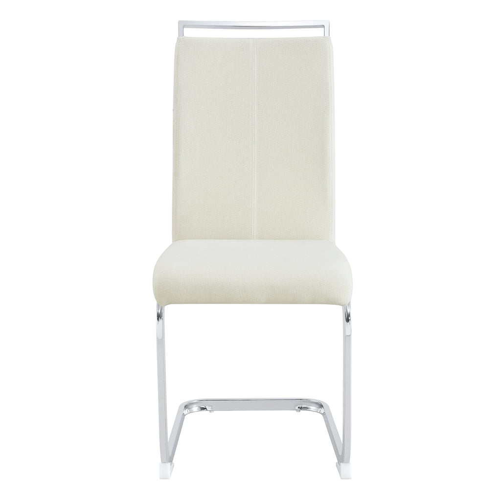 Luxury Style Grainy Fabric-like Dining Chairs (Set of 4)