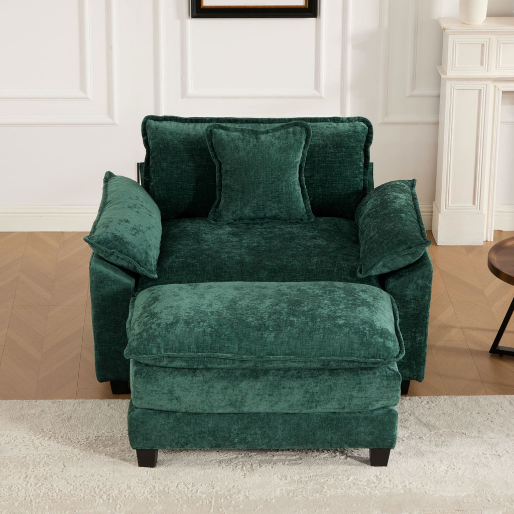 Modern Sectional Cloud Sofa Single Seat (Ottoman is Not Included)