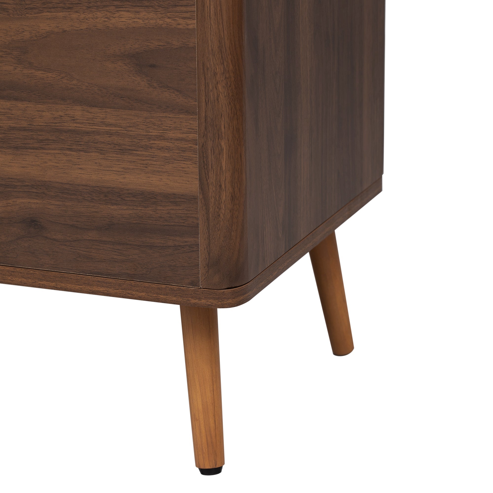 Mid Century TV Stand with 2 Drawers