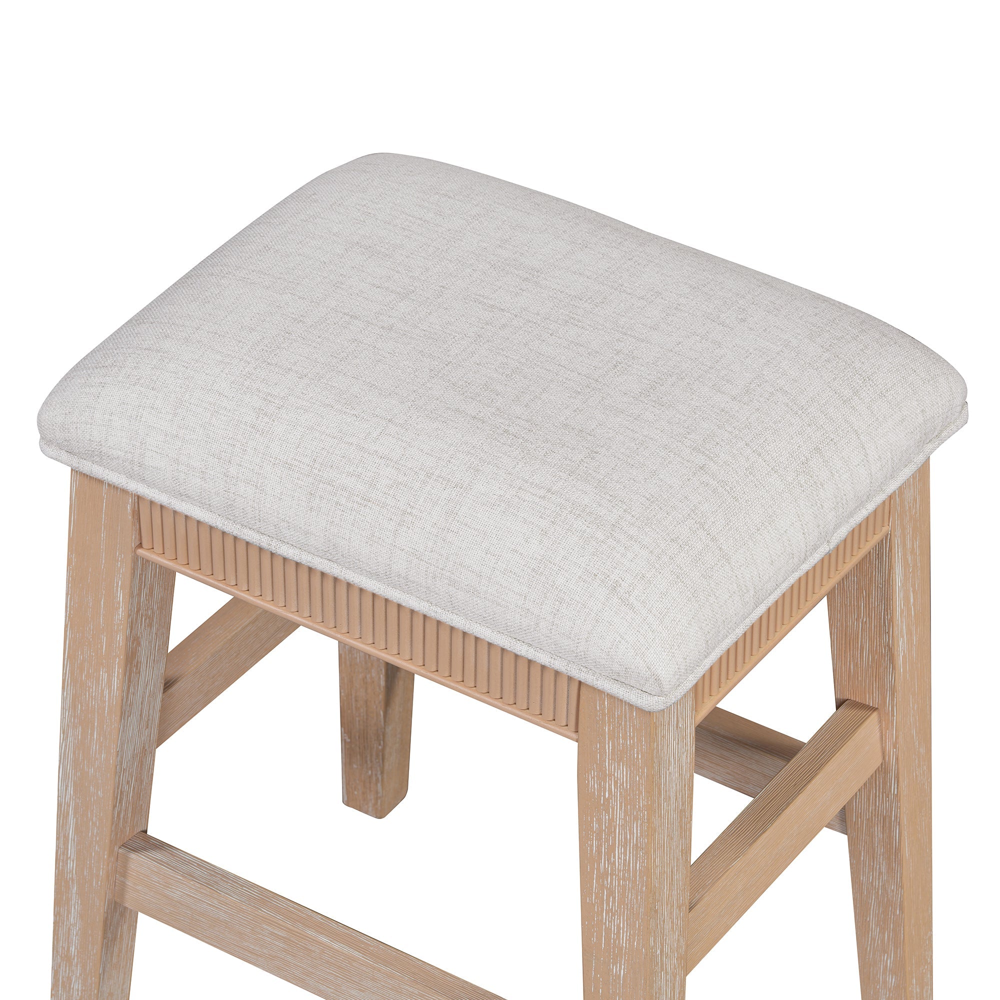 Retro Kitchen Table and Chairs Set with 3 Storage Drawers