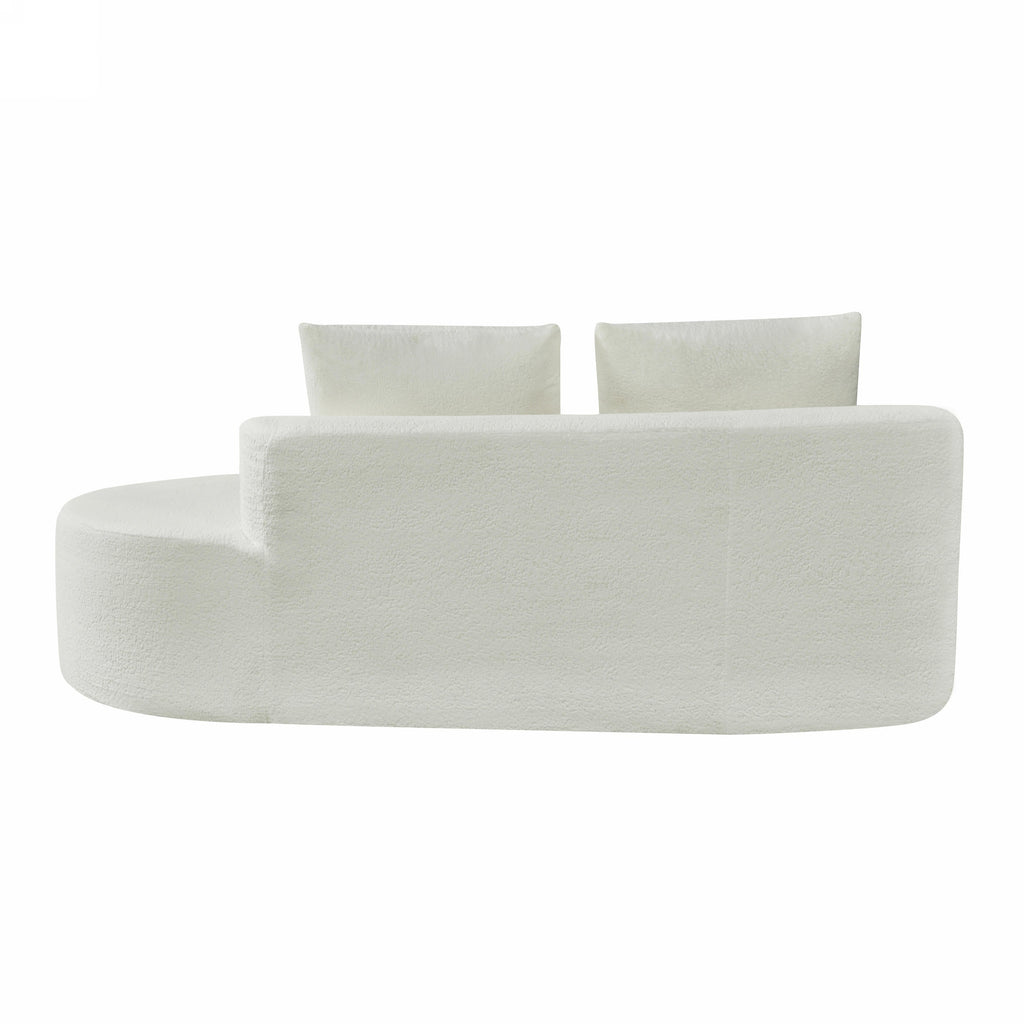 116' Modern Curved Sectional Sofa for Living Room
