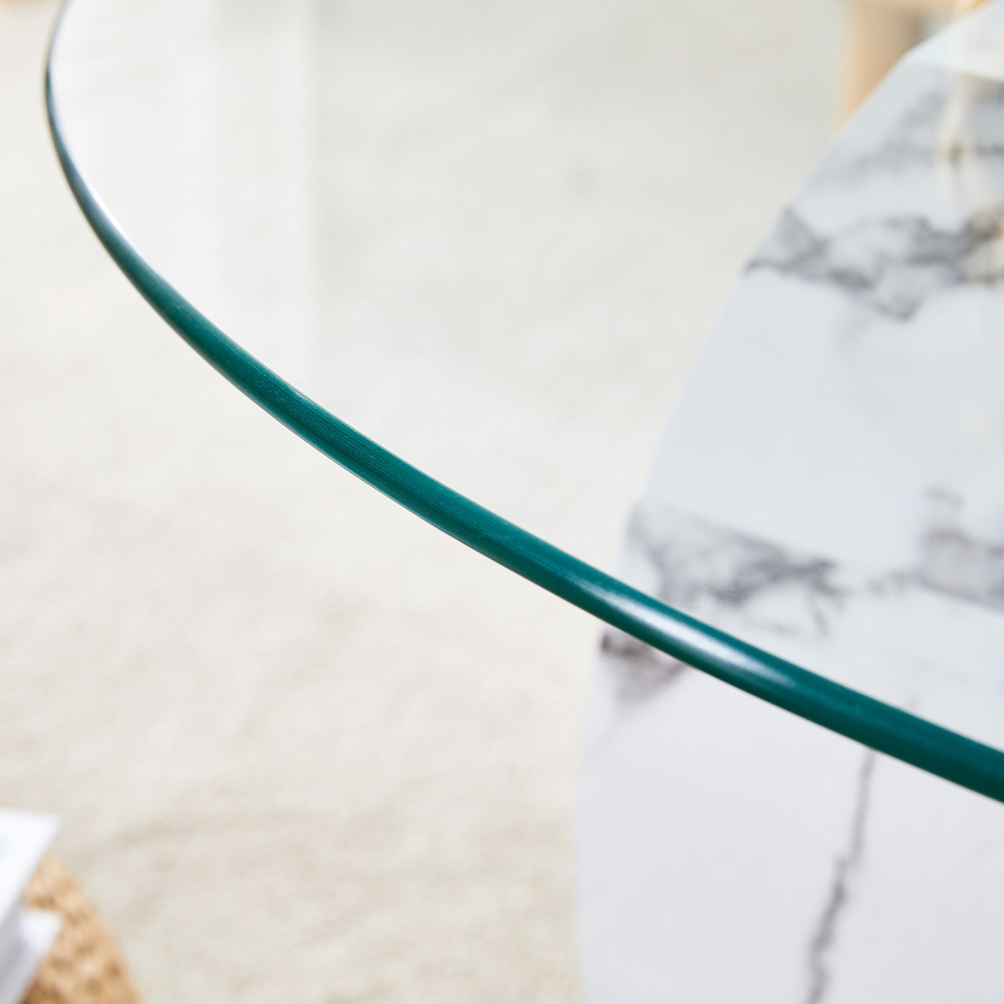Contemporary Artistic Double Layer Coffee Table