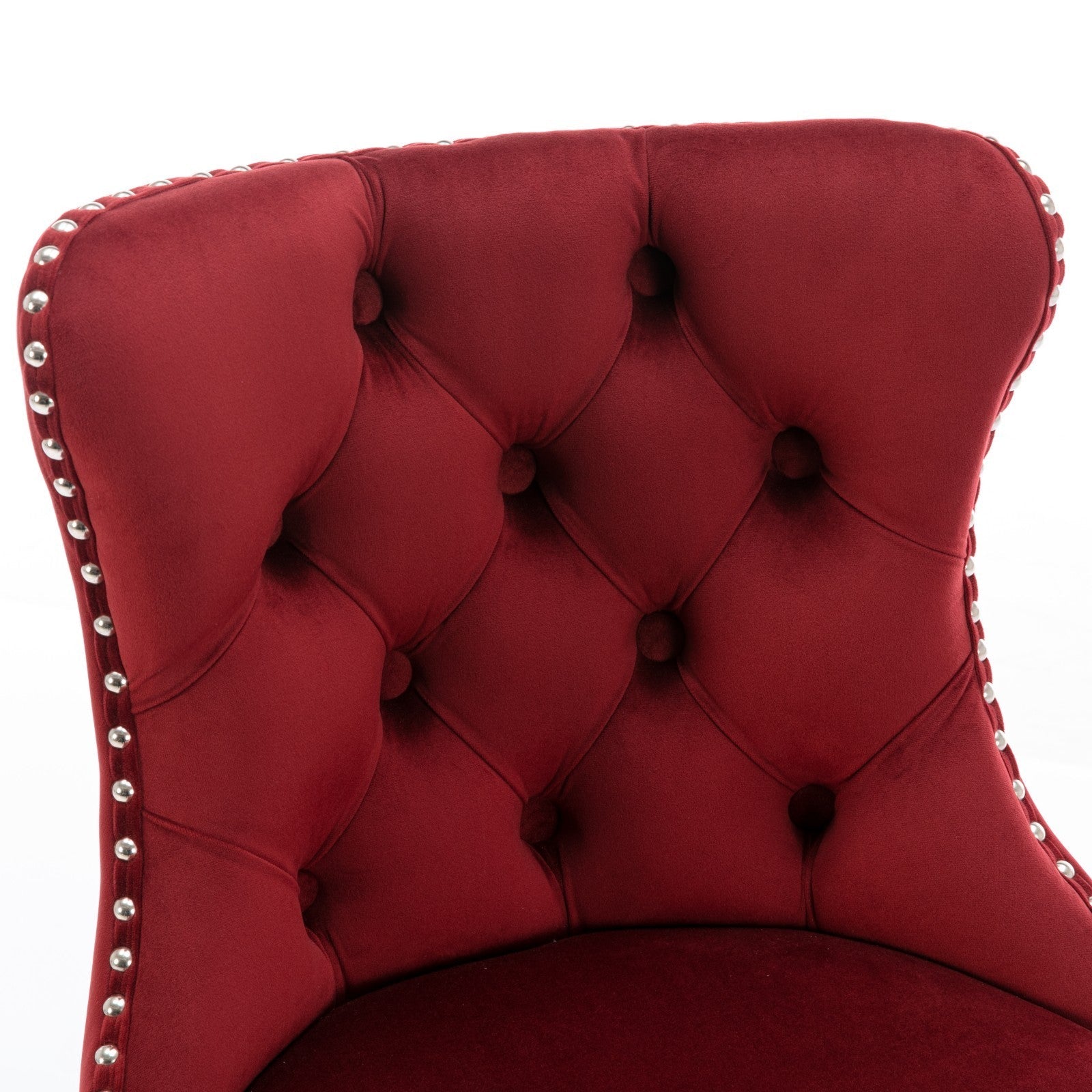 25-33 Inch Modern Velvet Swivel Barstools (Set of 2)