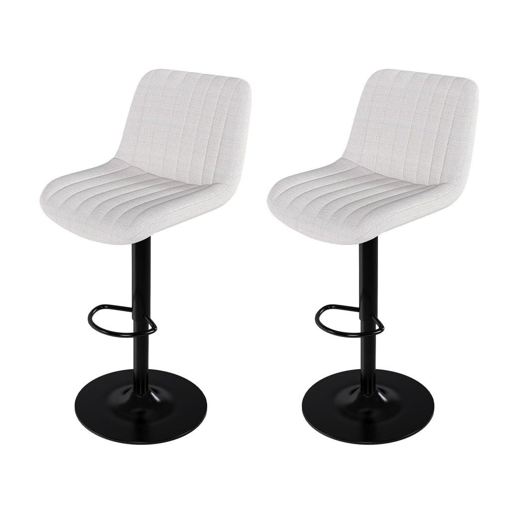 Swivel Bar Stools with Adjustable Height (Set of 2)