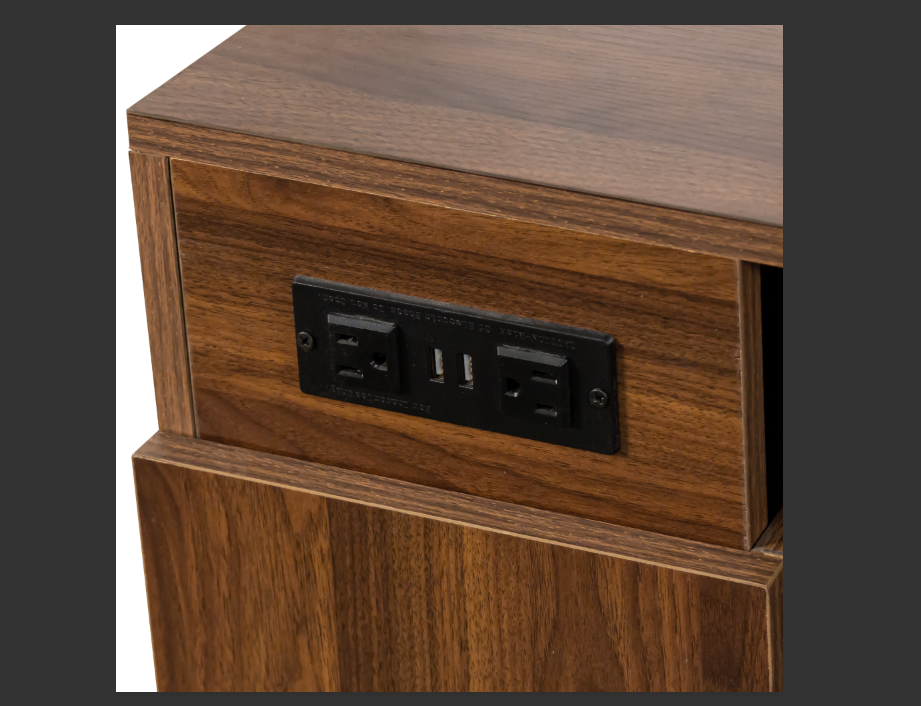 Modern Multifunctional Extendable Dining Table with Outlet
