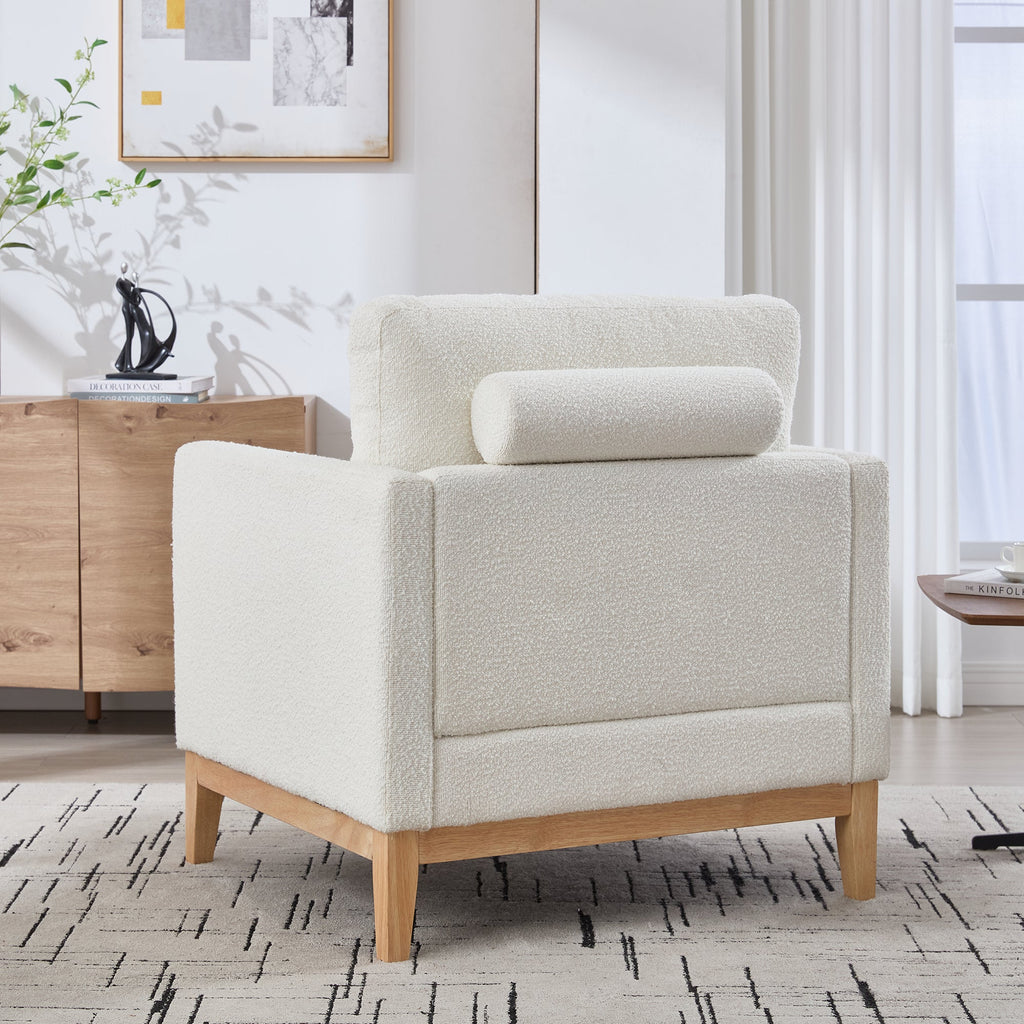 35.4' Wide Modern Farmhouse Performance Accent Sofa Chair