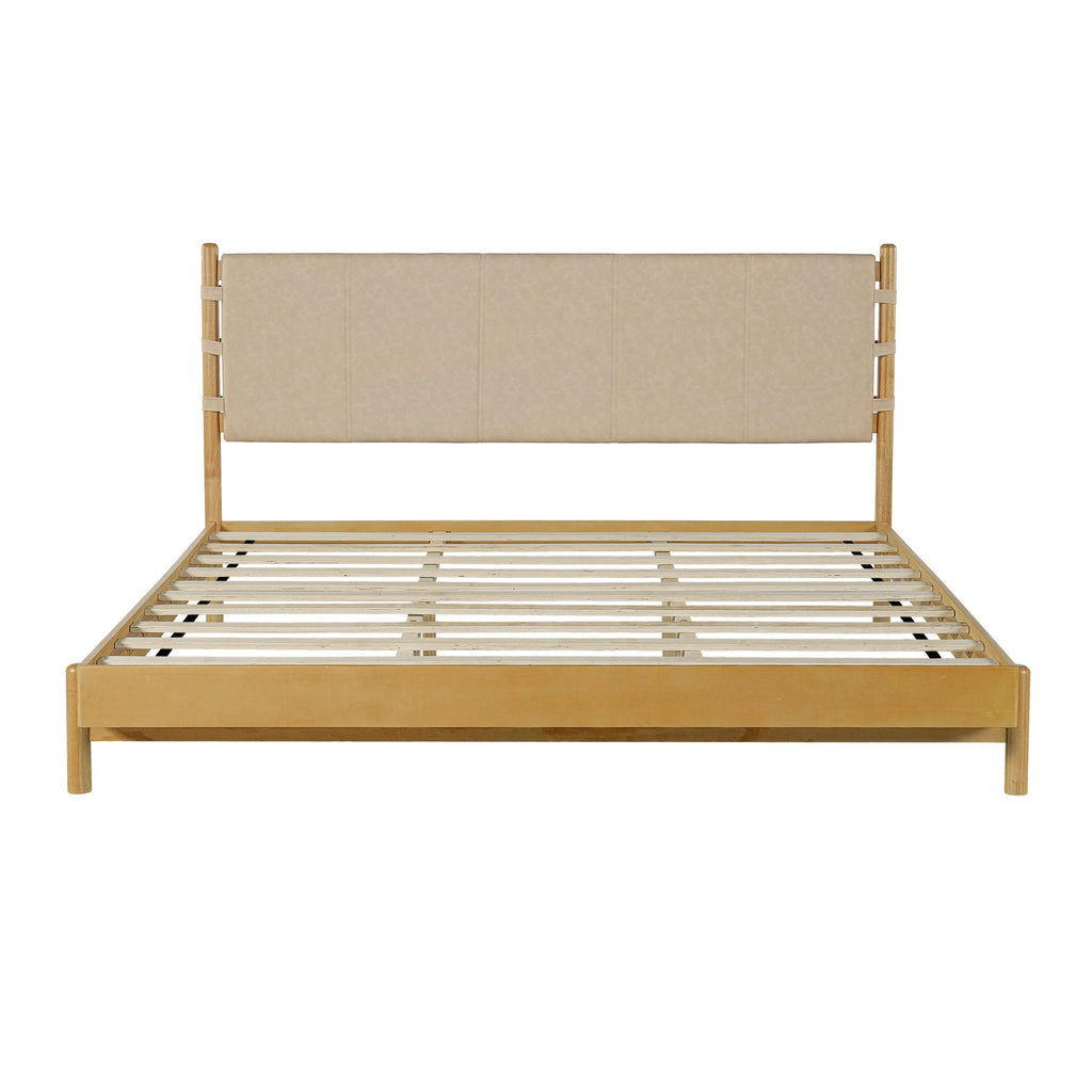 Premium Rubber Wood Platform Bed Frame