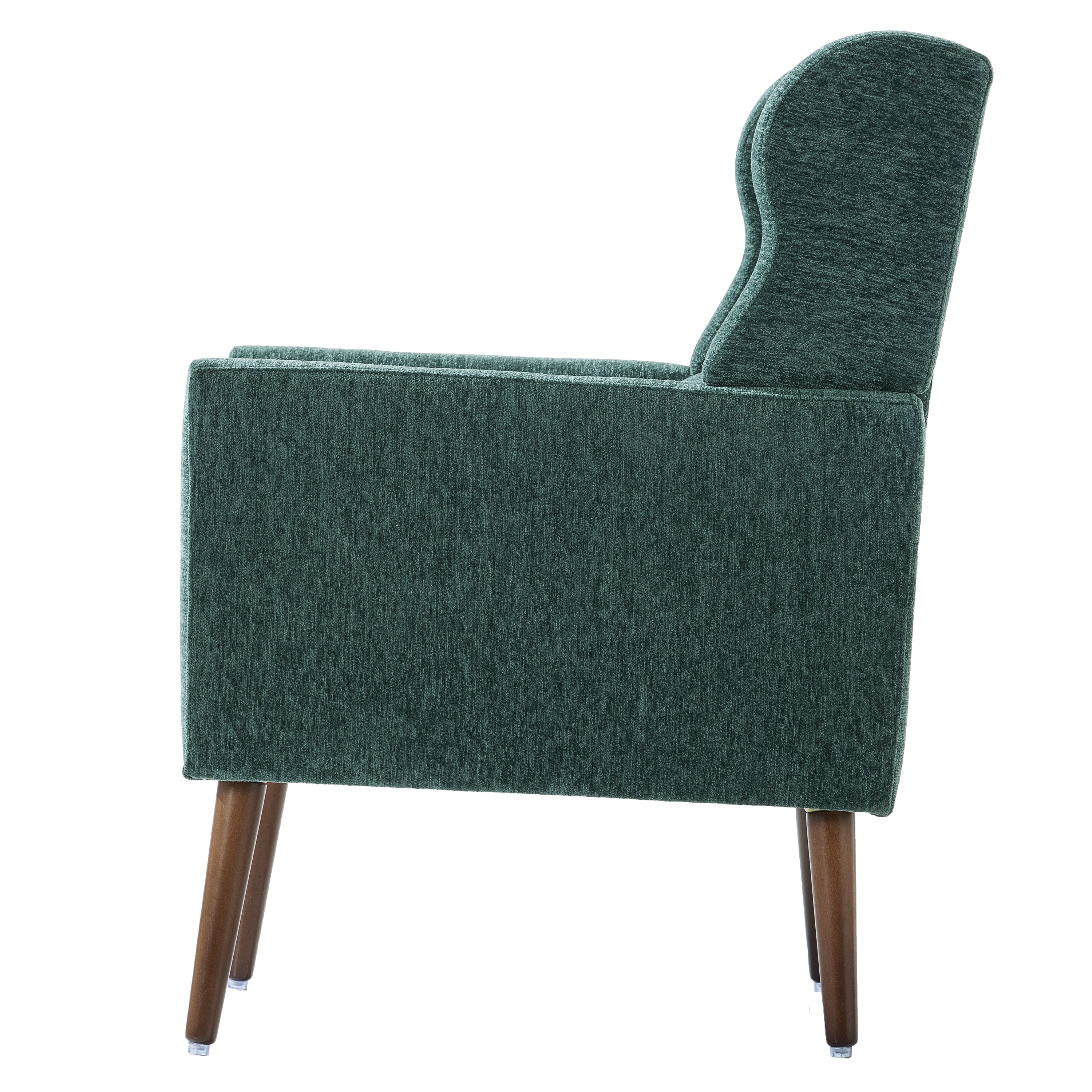 Mid-Century Chenille Accent Chair – Comfy Reading Chair with Lounge Style
