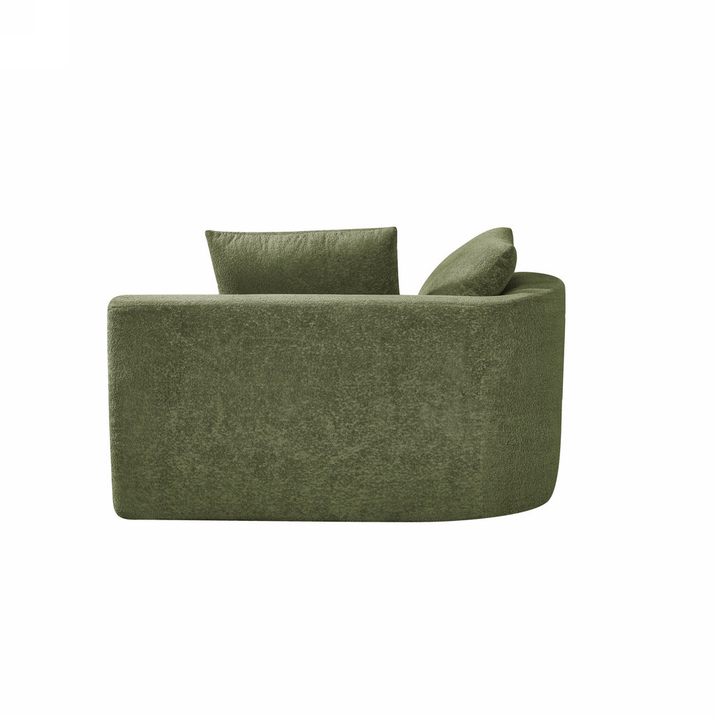 116' Modern Curved Sectional Sofa for Living Room