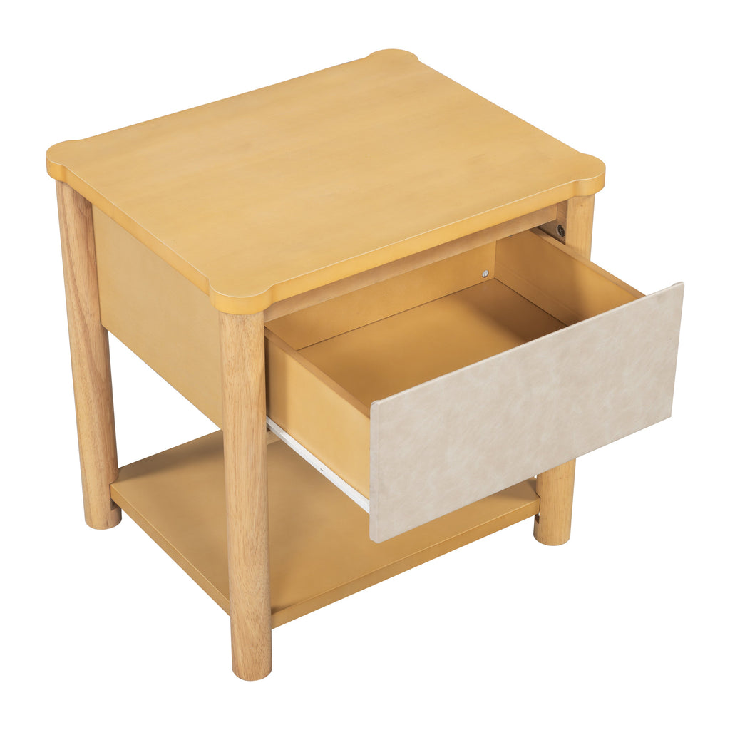 Modern Queen Bed Frame Set with 2 Nightstands
