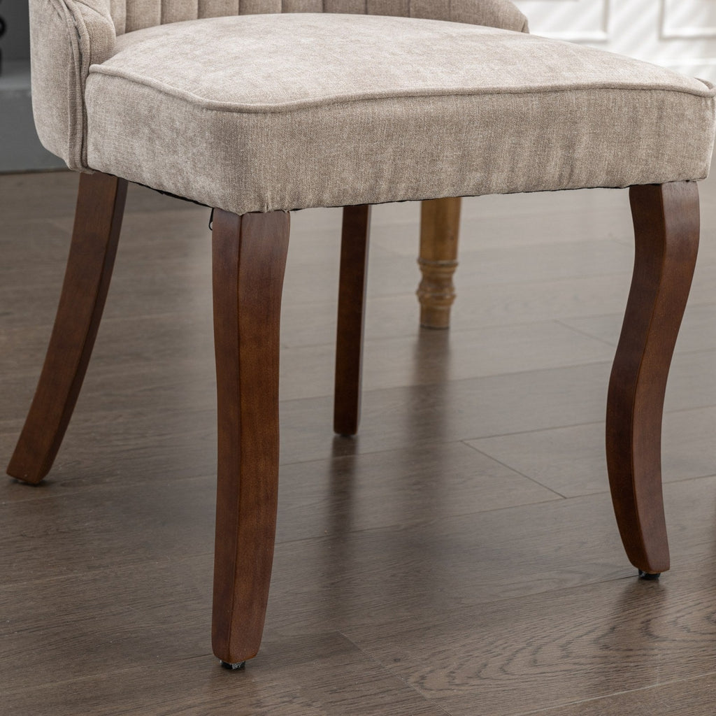 Rayon Cloth Flocking Velvet/Linen Dining Chairs (Set of 2)