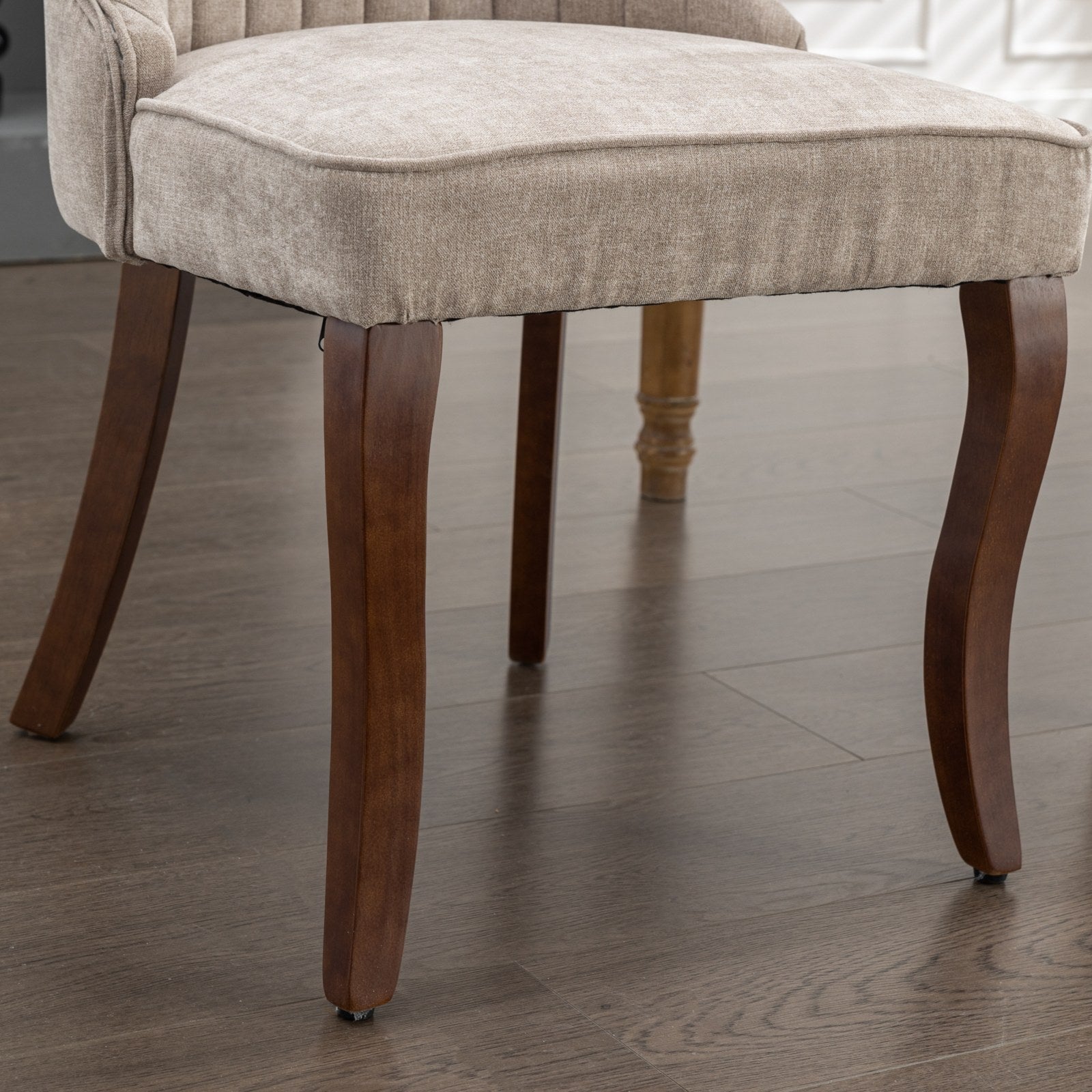 Rayon Cloth Flocking Velvet/Linen Dining Chairs (Set of 2)