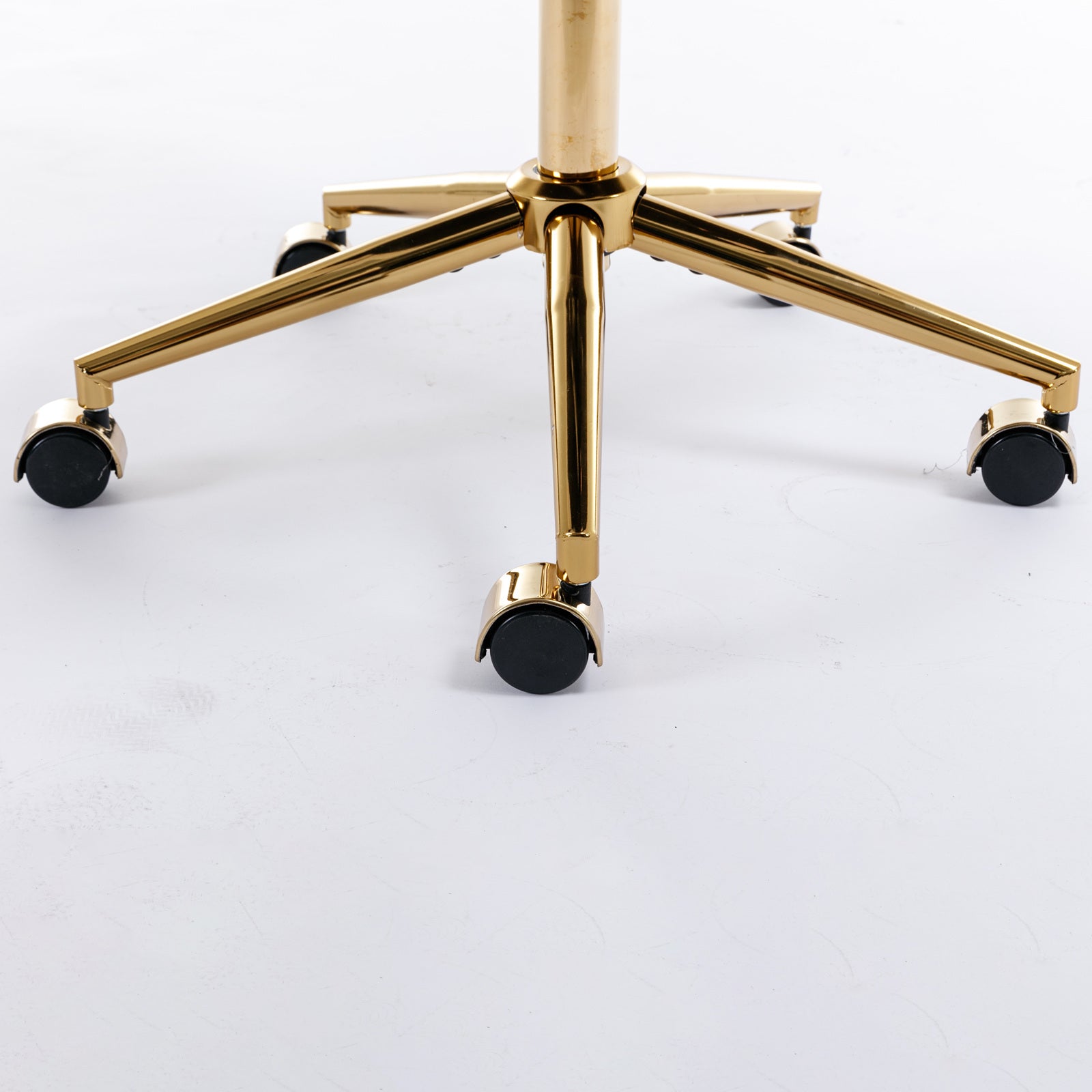 Violet Velve Home Office Chair with Golden Metal Base