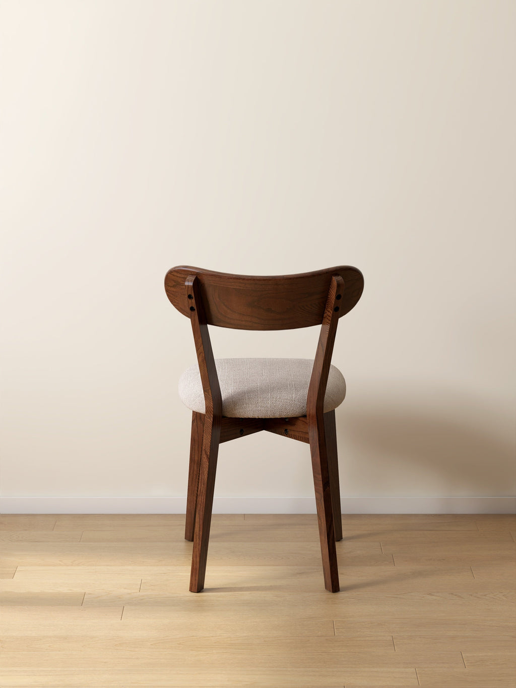 2Pcs Solid Wood Dining Room Chair with Upholstered