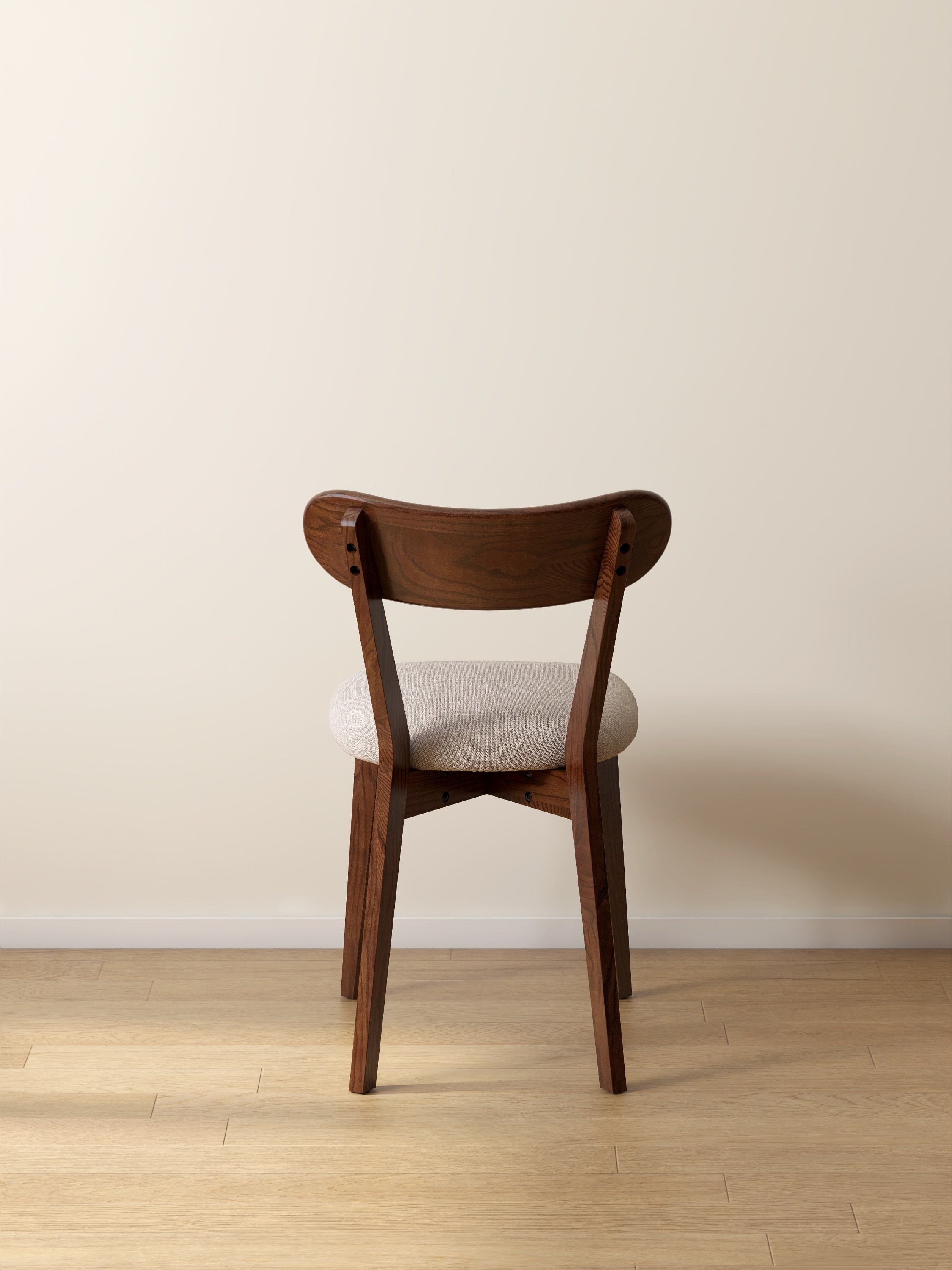 2Pcs Solid Wood Dining Room Chair with Upholstered
