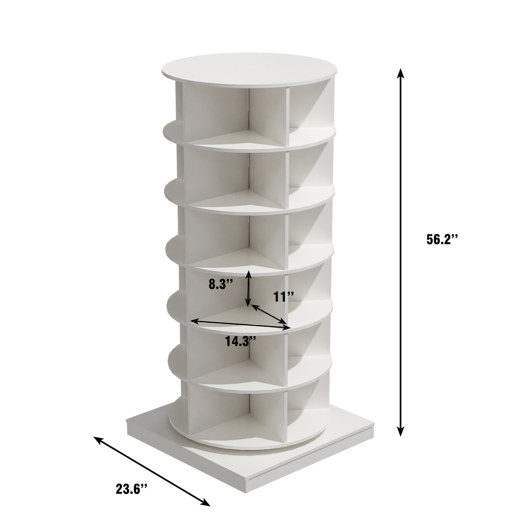 Modern 360° Rotating Shoe Cabinet 6/7 Layers Space Saver
