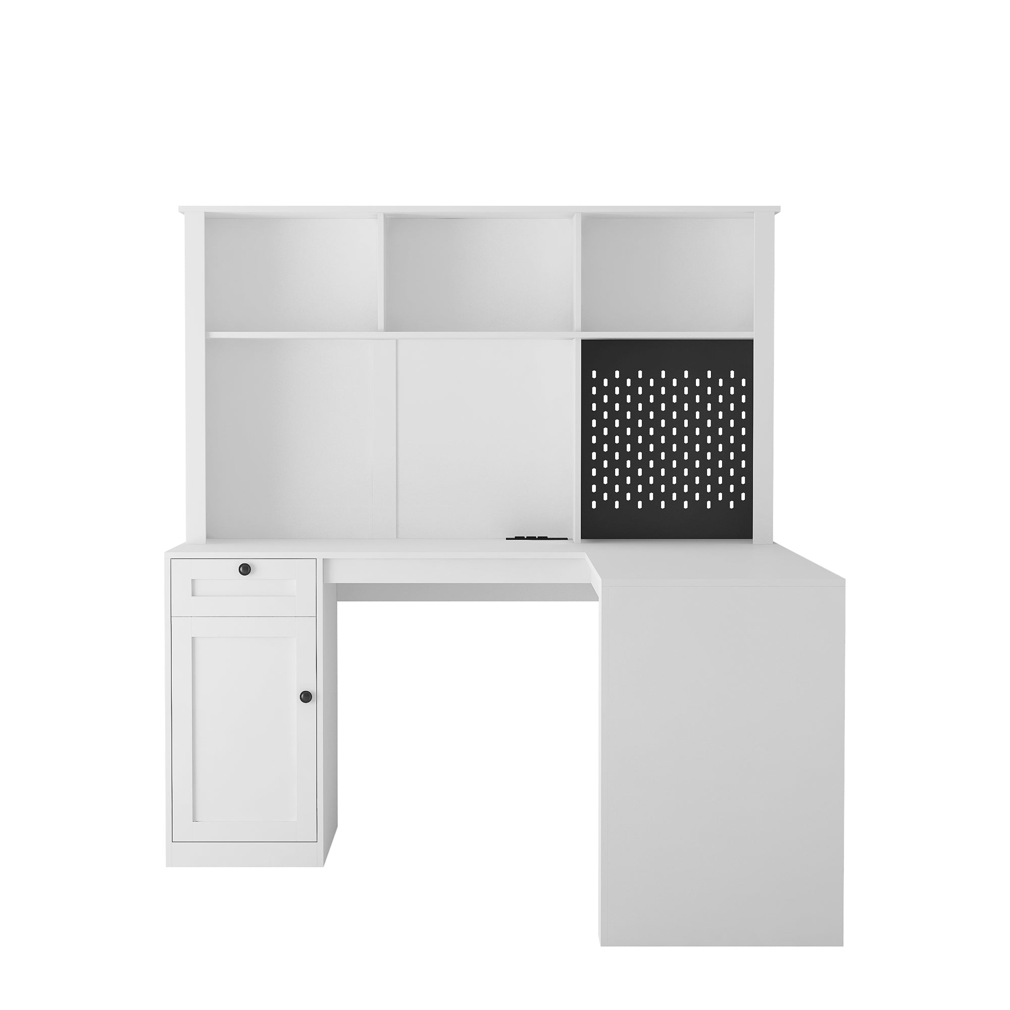 L Shaped Desk with Drawers