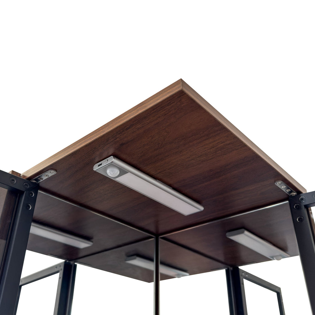 70' Display Cabinet with Glass Doors and Lights