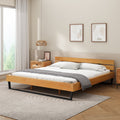 Natural Pine Wood Queen/King Size Bed Frame