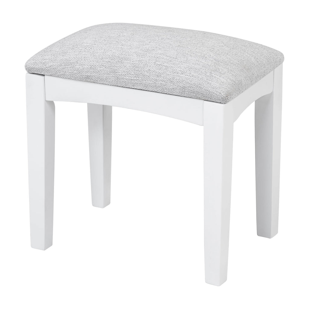 Elegant White Makeup Vanity Desk