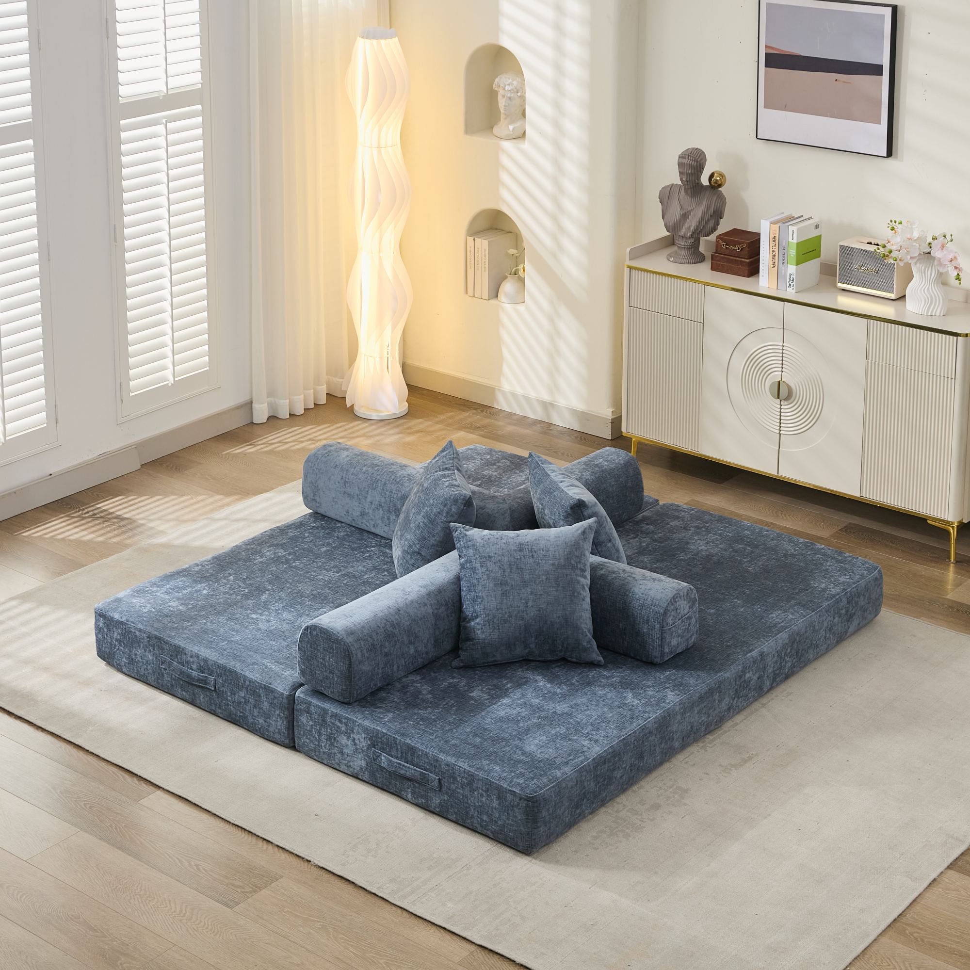 Comfy Convertible Folding Mattress Sofa Bed