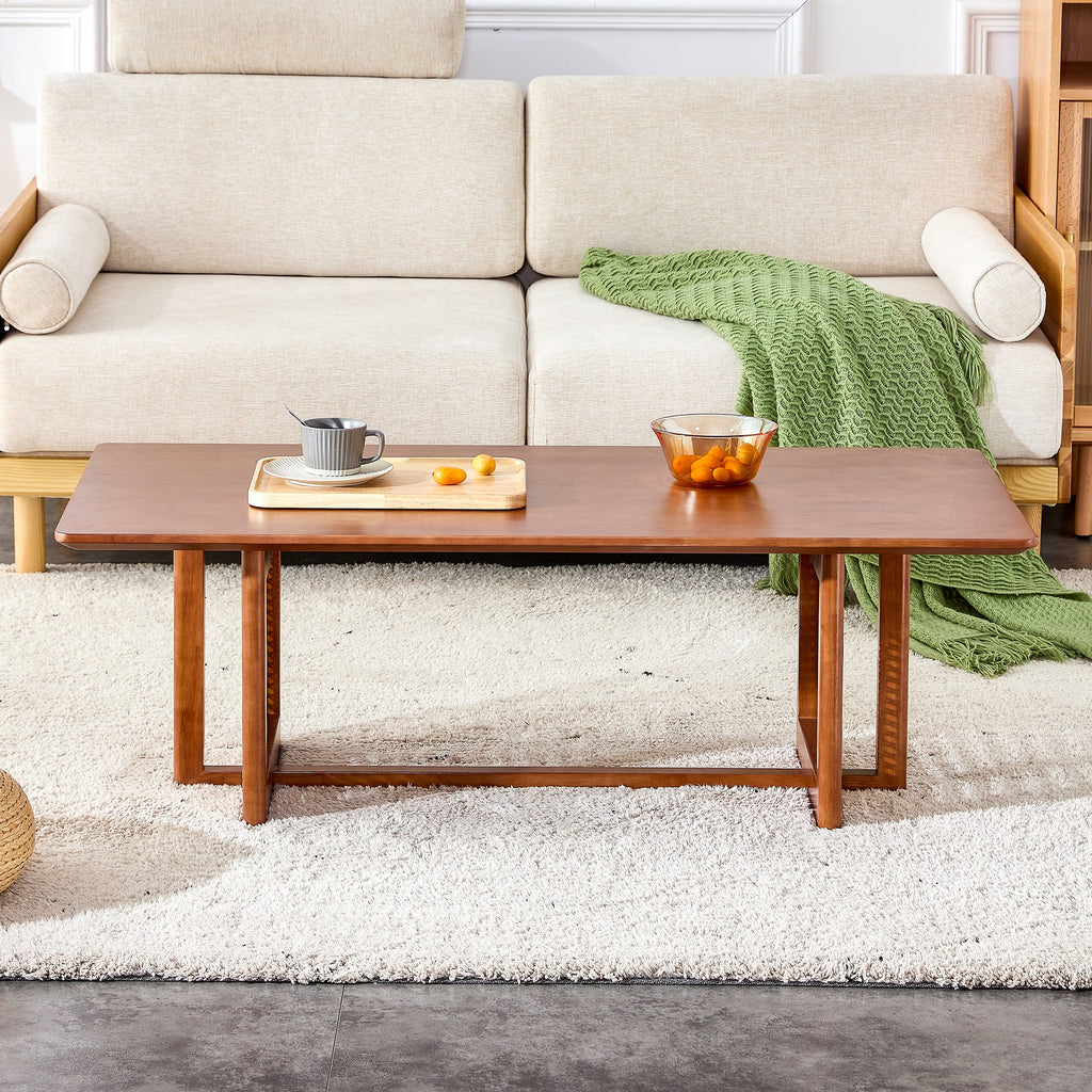 Chinese Style Rattan Solid Wood Coffee Low Table