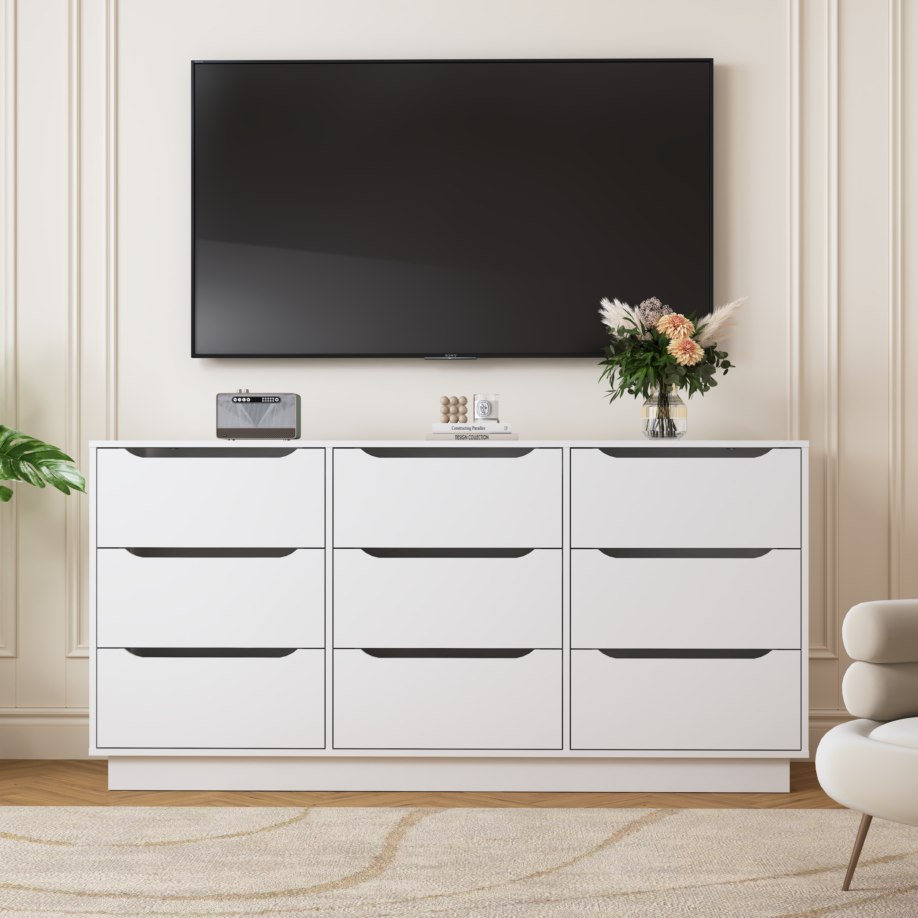 9 Drawer Dresser for Bedroom with Deep Drawers