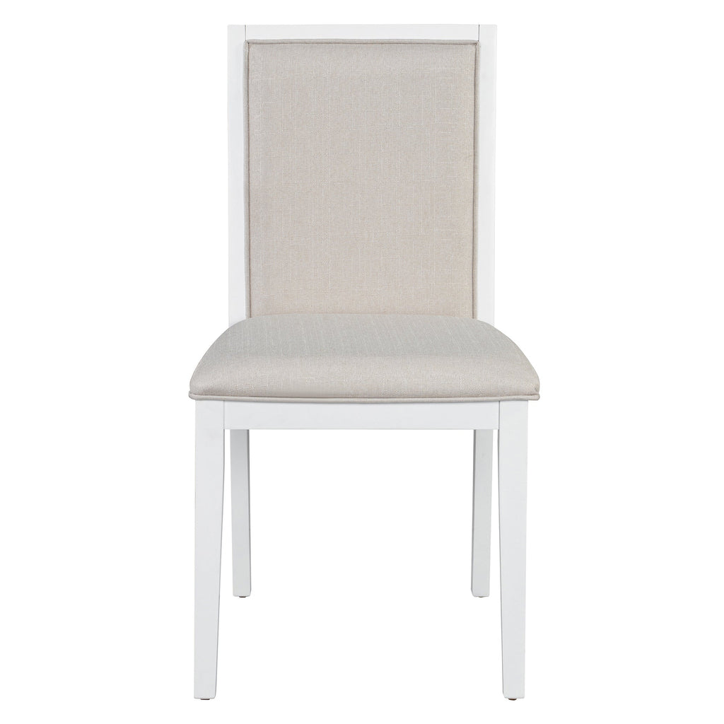 5-Piece Extendable Dining Table Set with Removable Leaf