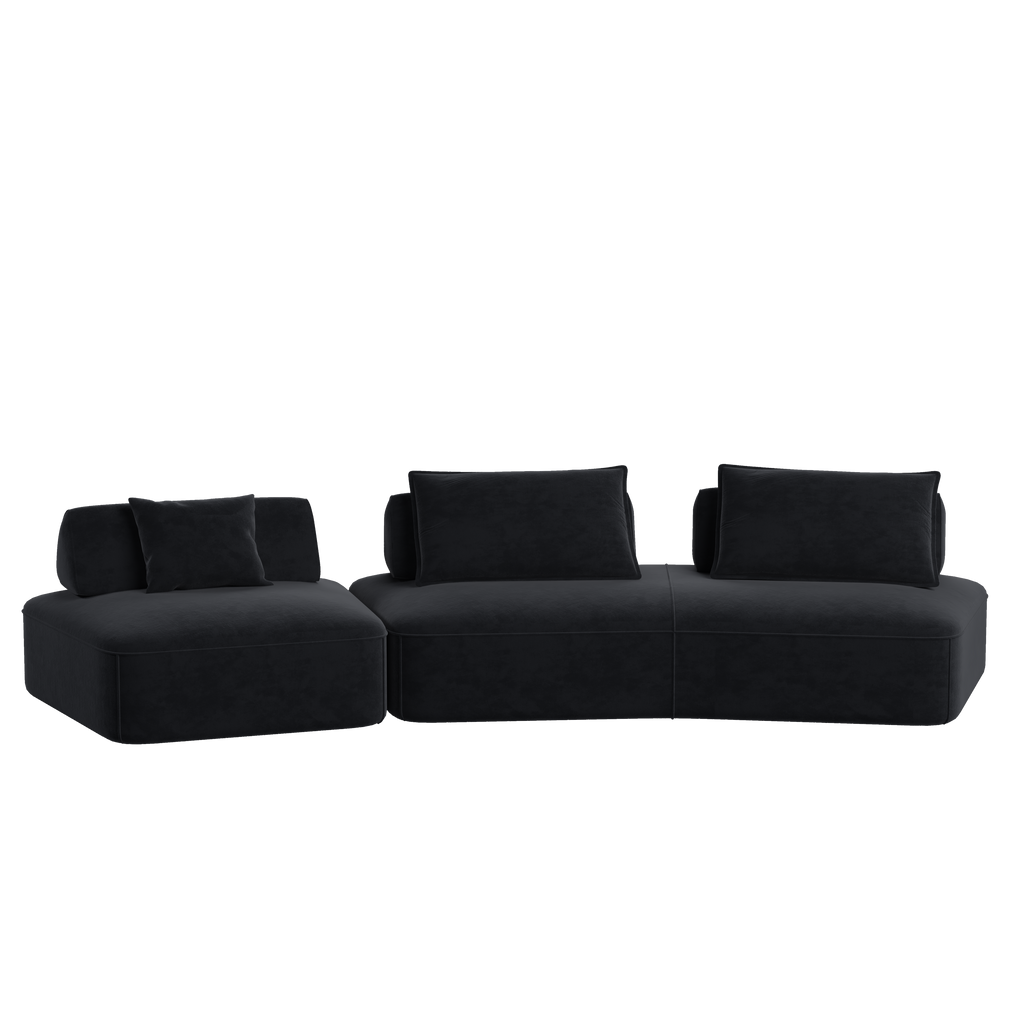 Modern Light Luxury Oversized Modular Sectional Sofa Set