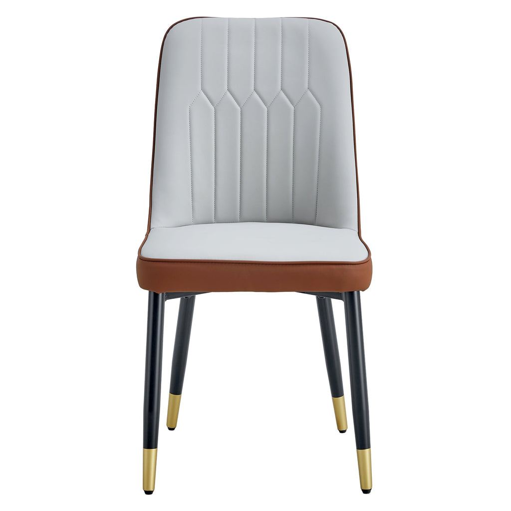 Modern PU Artificial Leather Dining Chairs (Set of 4)