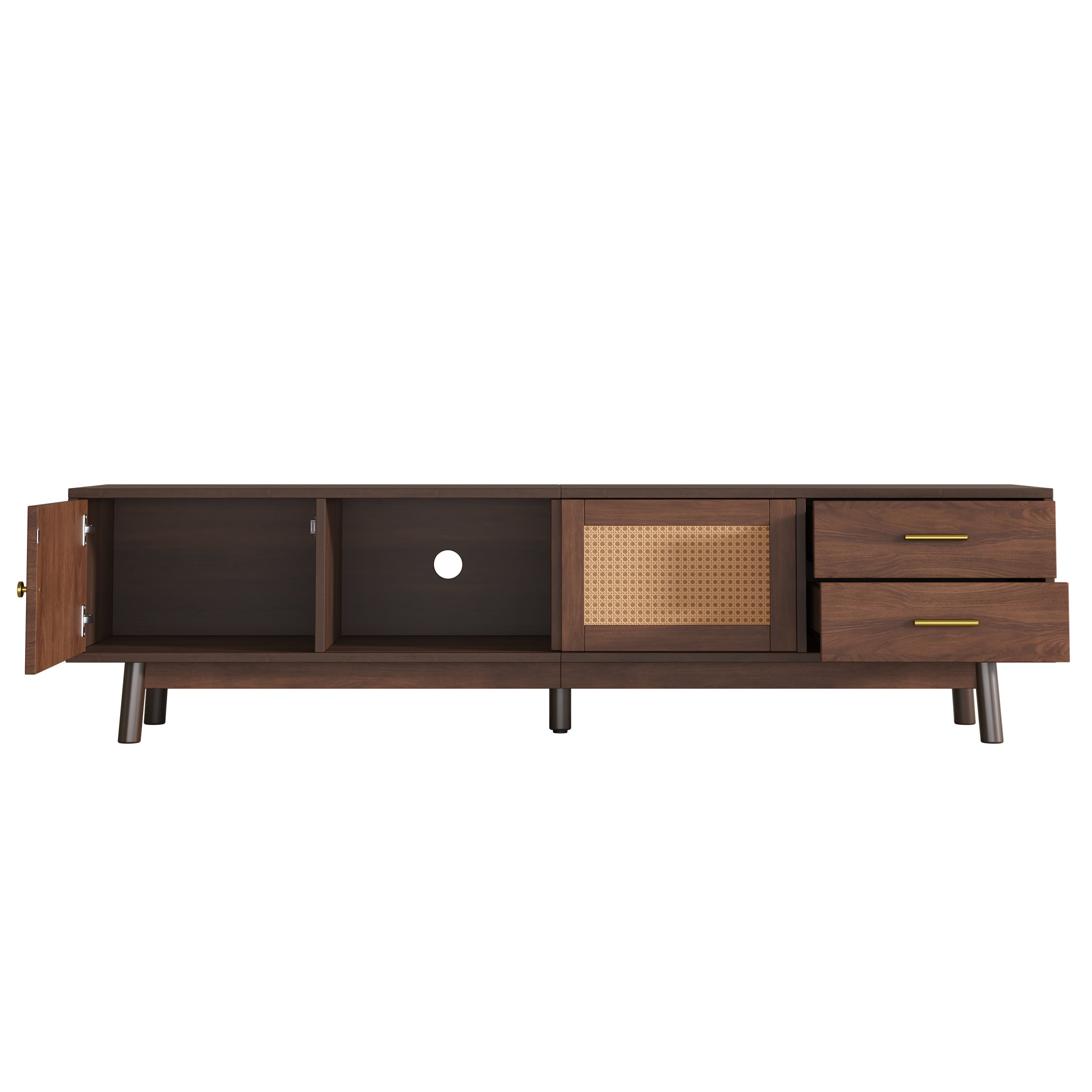 Mid Century Modern TV Stand for 80' TVs