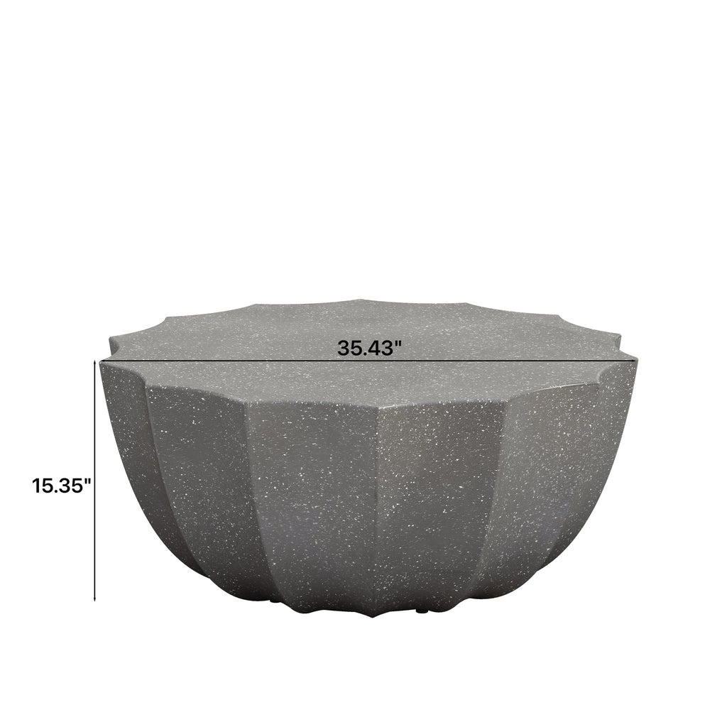 35.43' Modern Outdoor and Indoor Waterproof Coffee Table