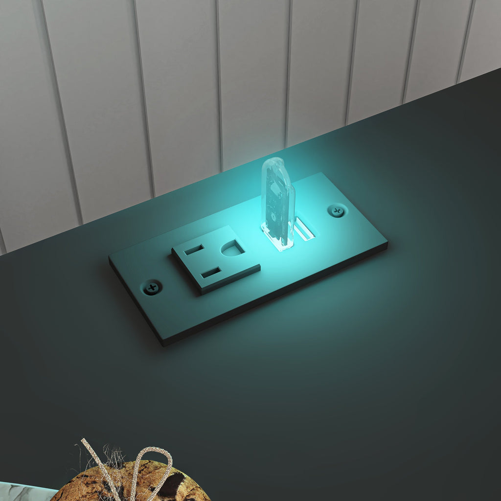 Smart Nightstand with Charging Station for Bedroom