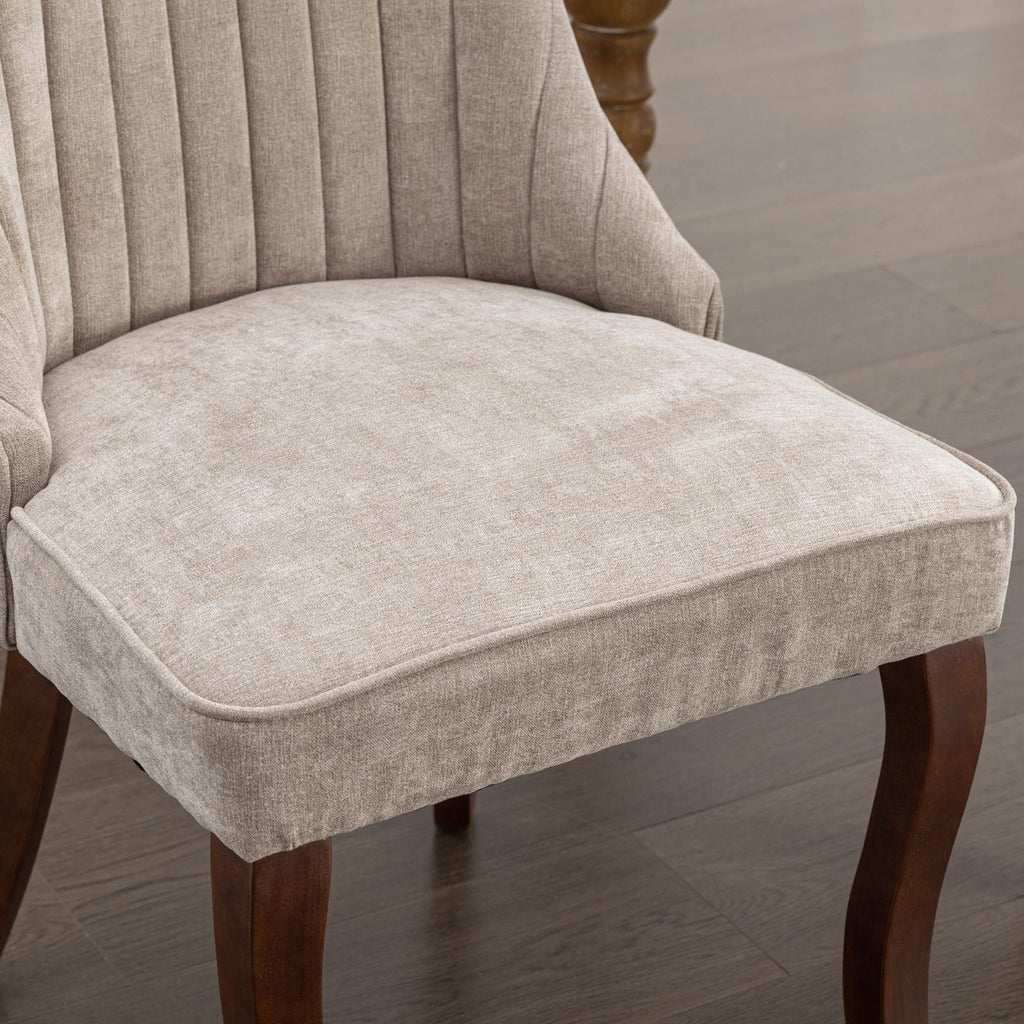 Rayon Cloth Flocking Velvet/Linen Dining Chairs (Set of 2)