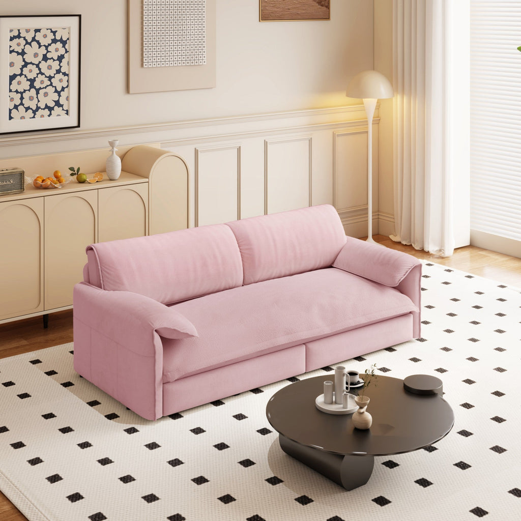 3-in-1 Convertible Sleeper Sofa with Side Storage