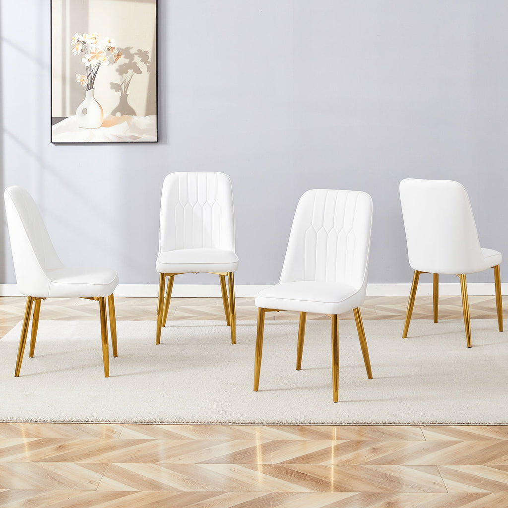 Modern PU Leather Backrestdining Dining Chairs