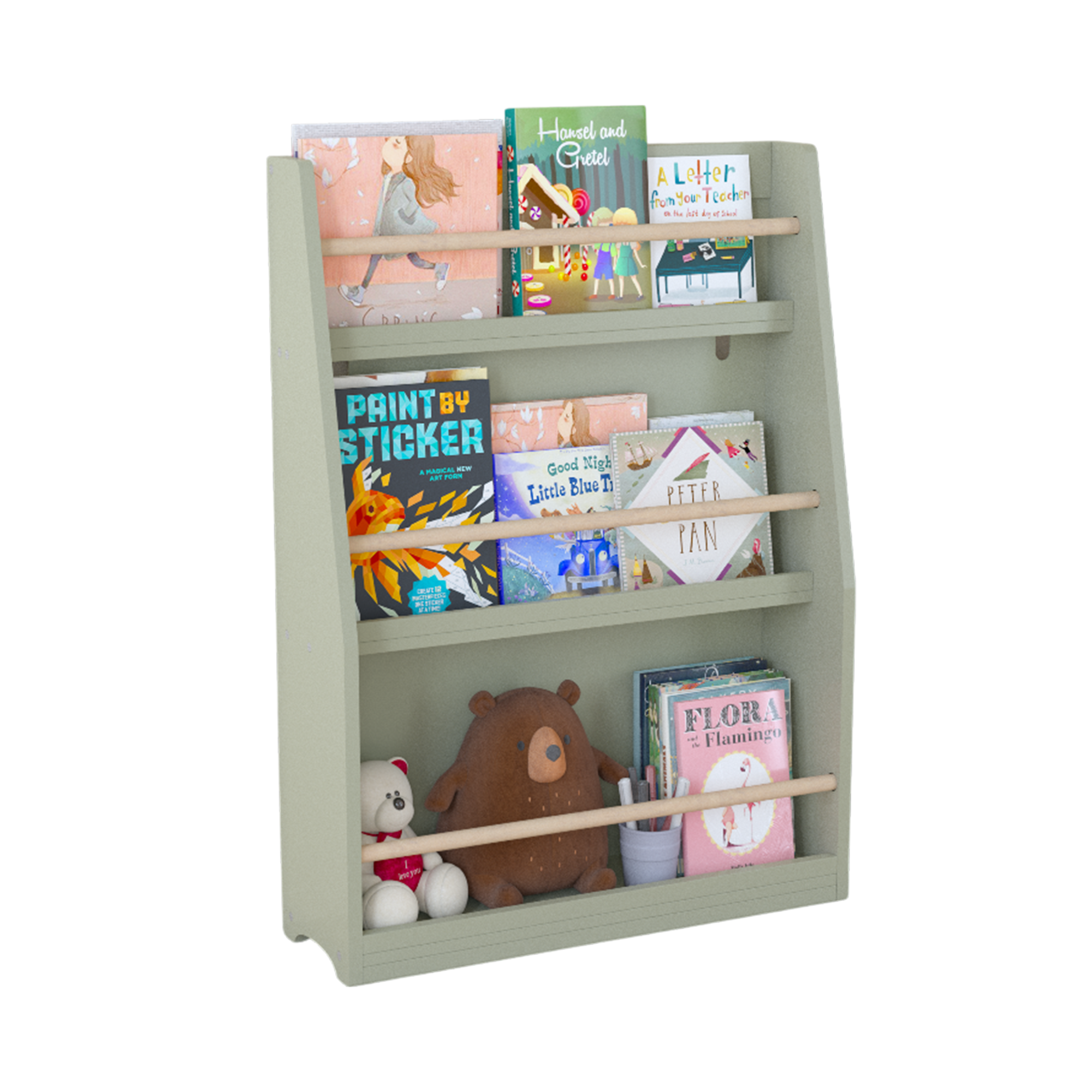 3 Tier Montessori Kids Book Display Rack