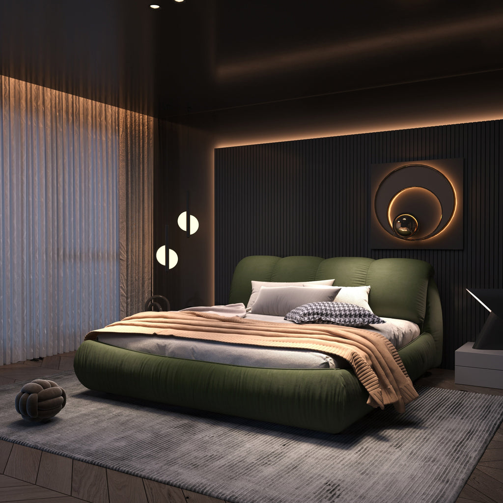 King/Queen Size Luxury Upholstered Platform Bed