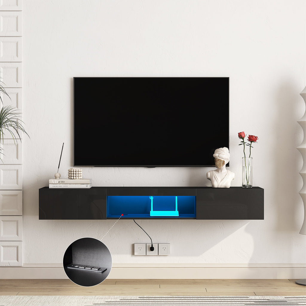 Modern Floating TV Stand Wall Mounted