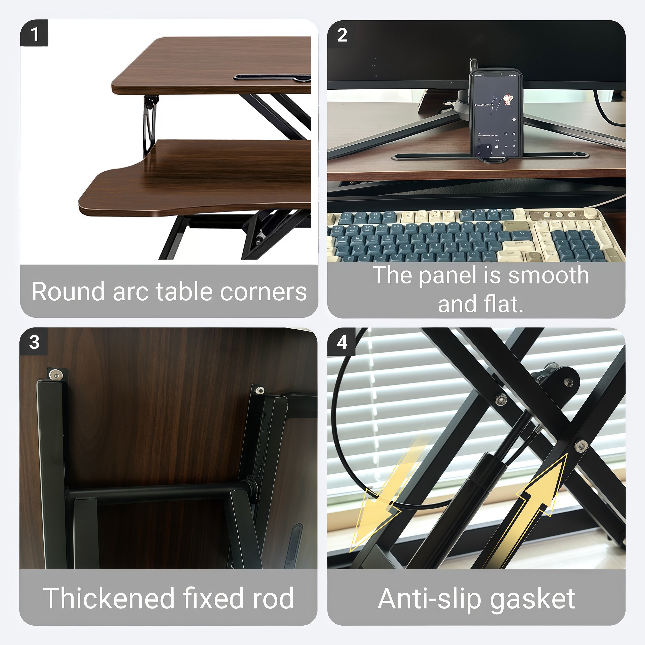 32 Inch Desk Converter Height Adjustable Sit to Stand Rise