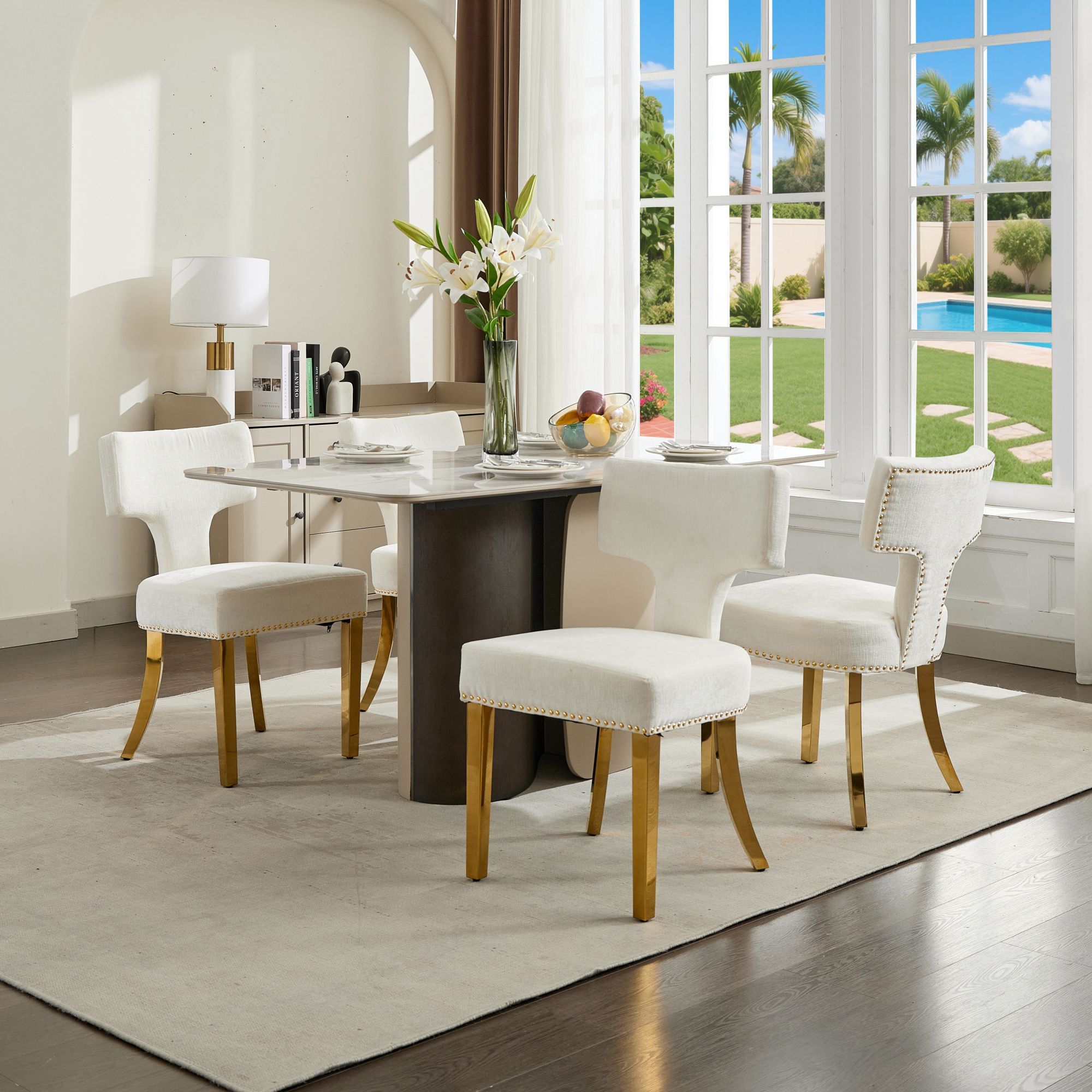 Mid Century Modern Dining Chairs (Set of 2)