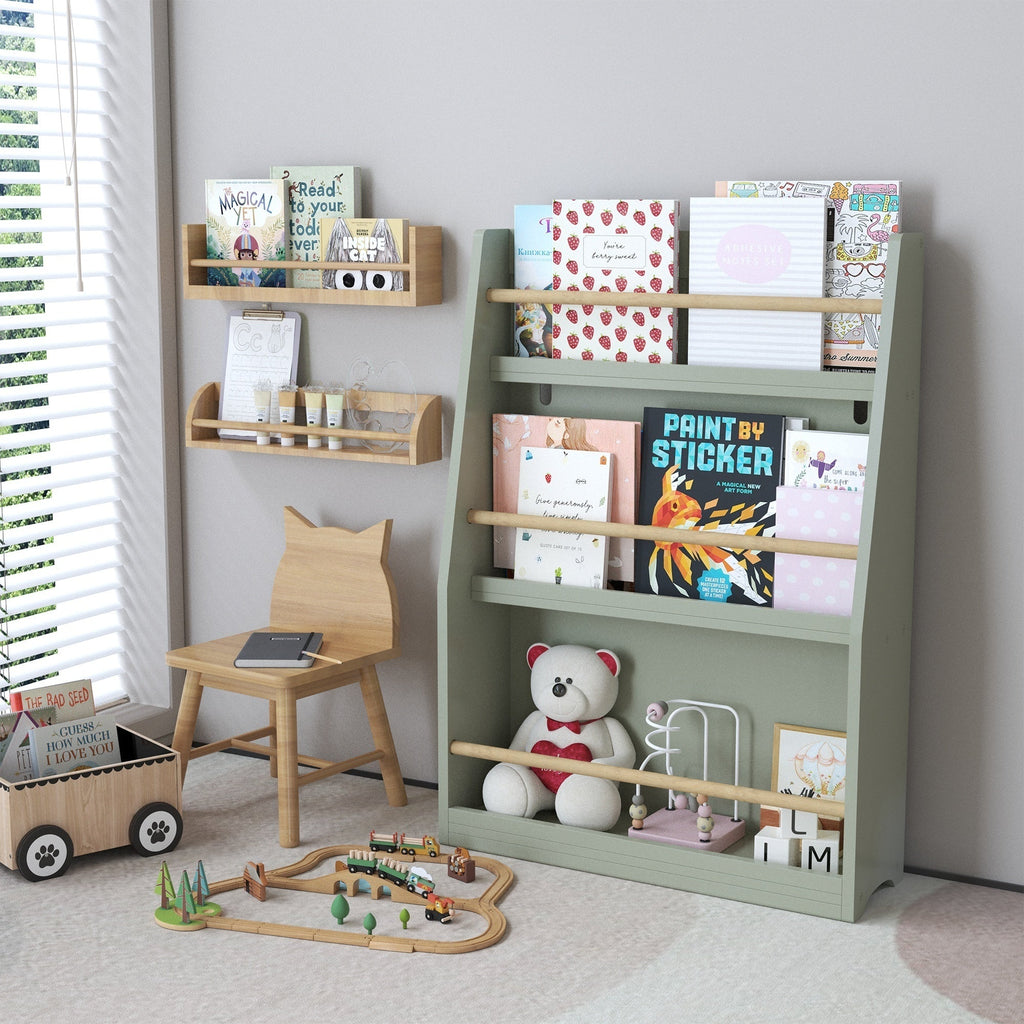 3 Tier Montessori Kids Book Display Rack