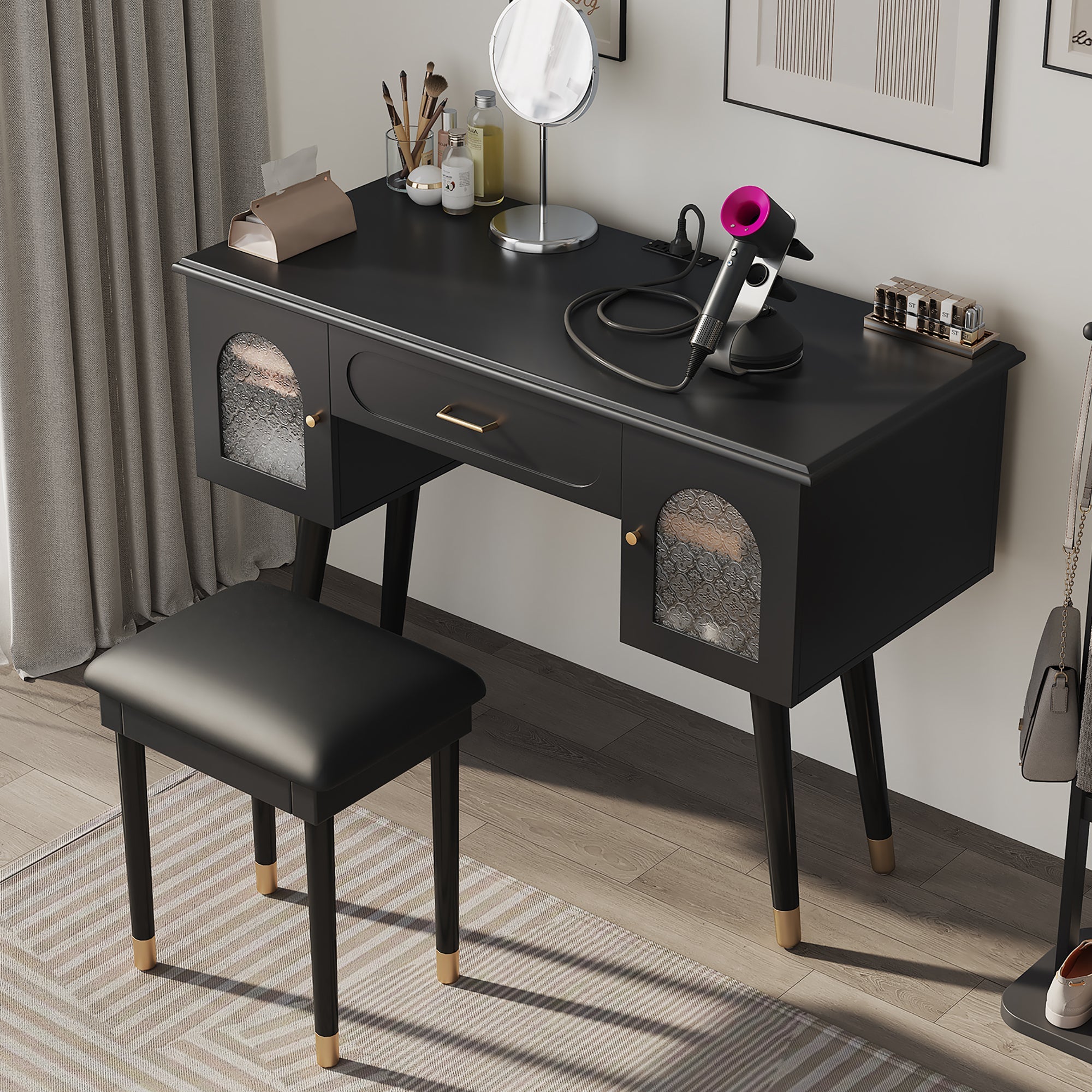 Modern Elegant Vanity with Organizer