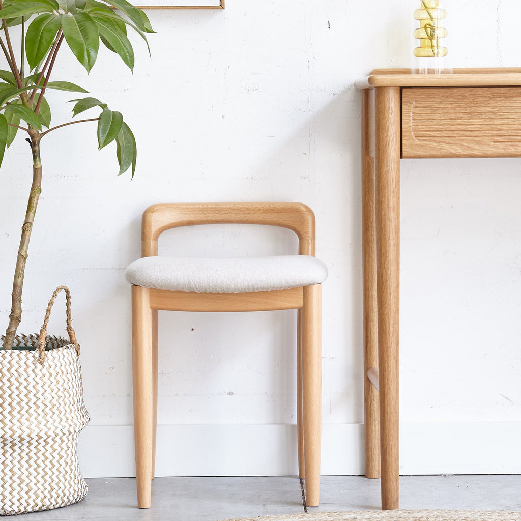 Natural Solid Beech Wood Bench