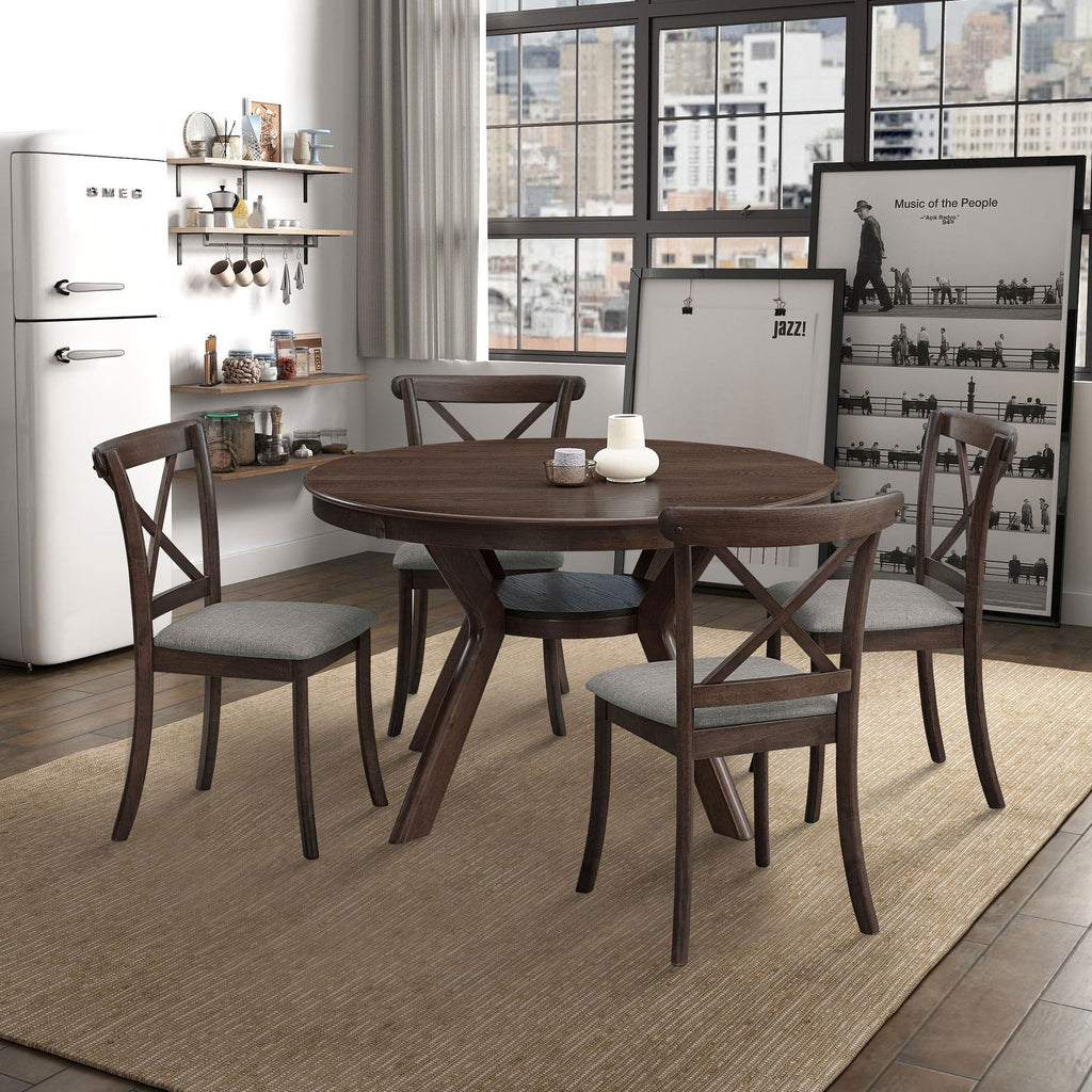 47.24''Round Rubber Wood Dining Table (1 Table)