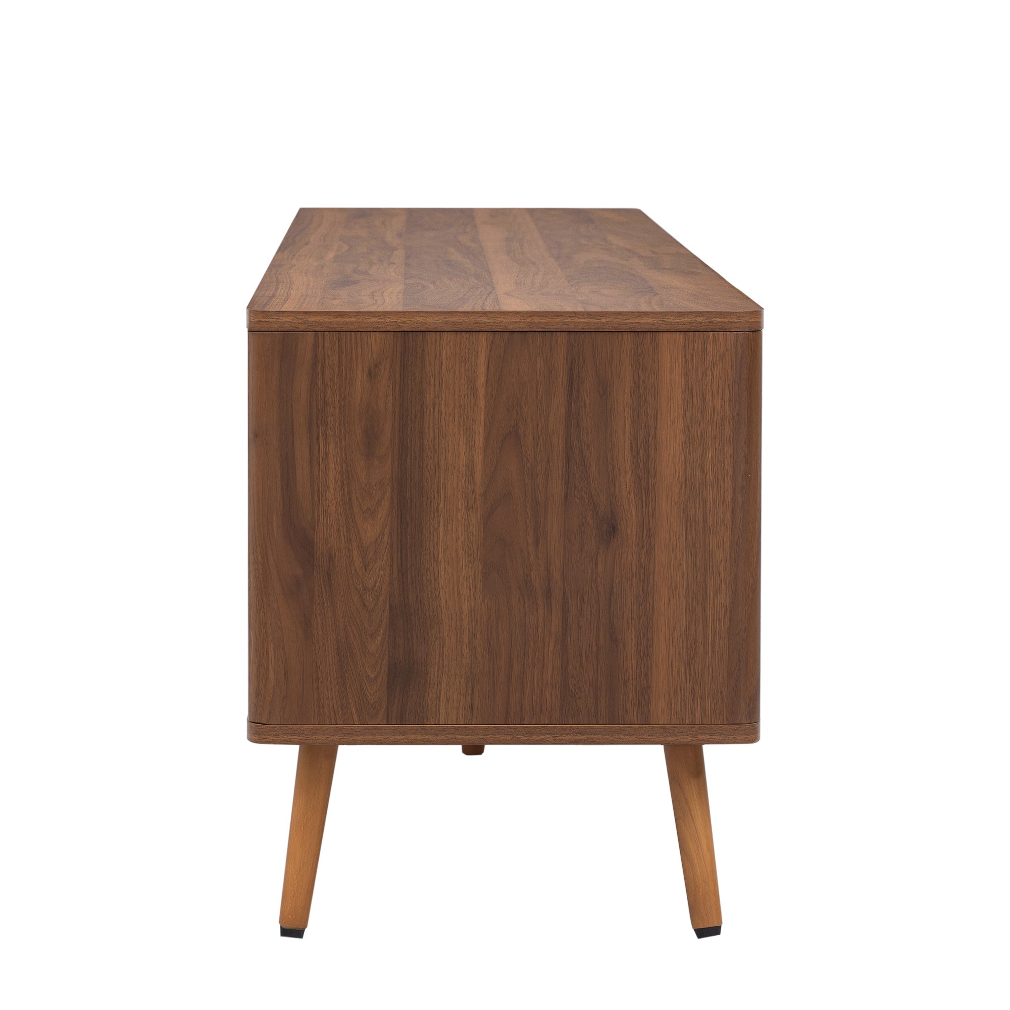 Mid Century TV Stand with 2 Drawers