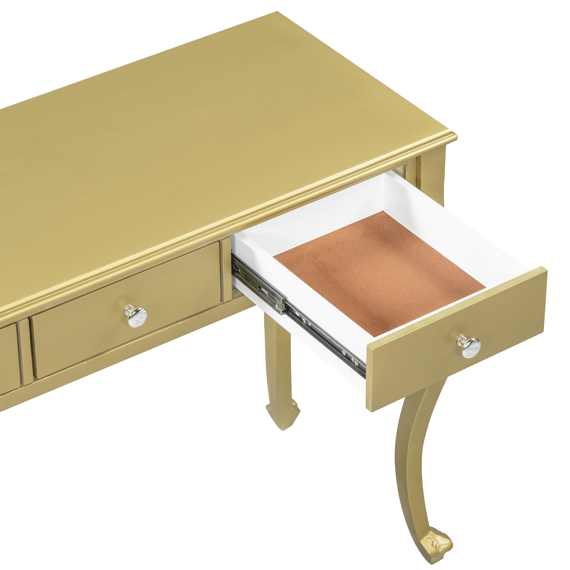 Luxury Makeup Vanity Desk with Oval Mirror