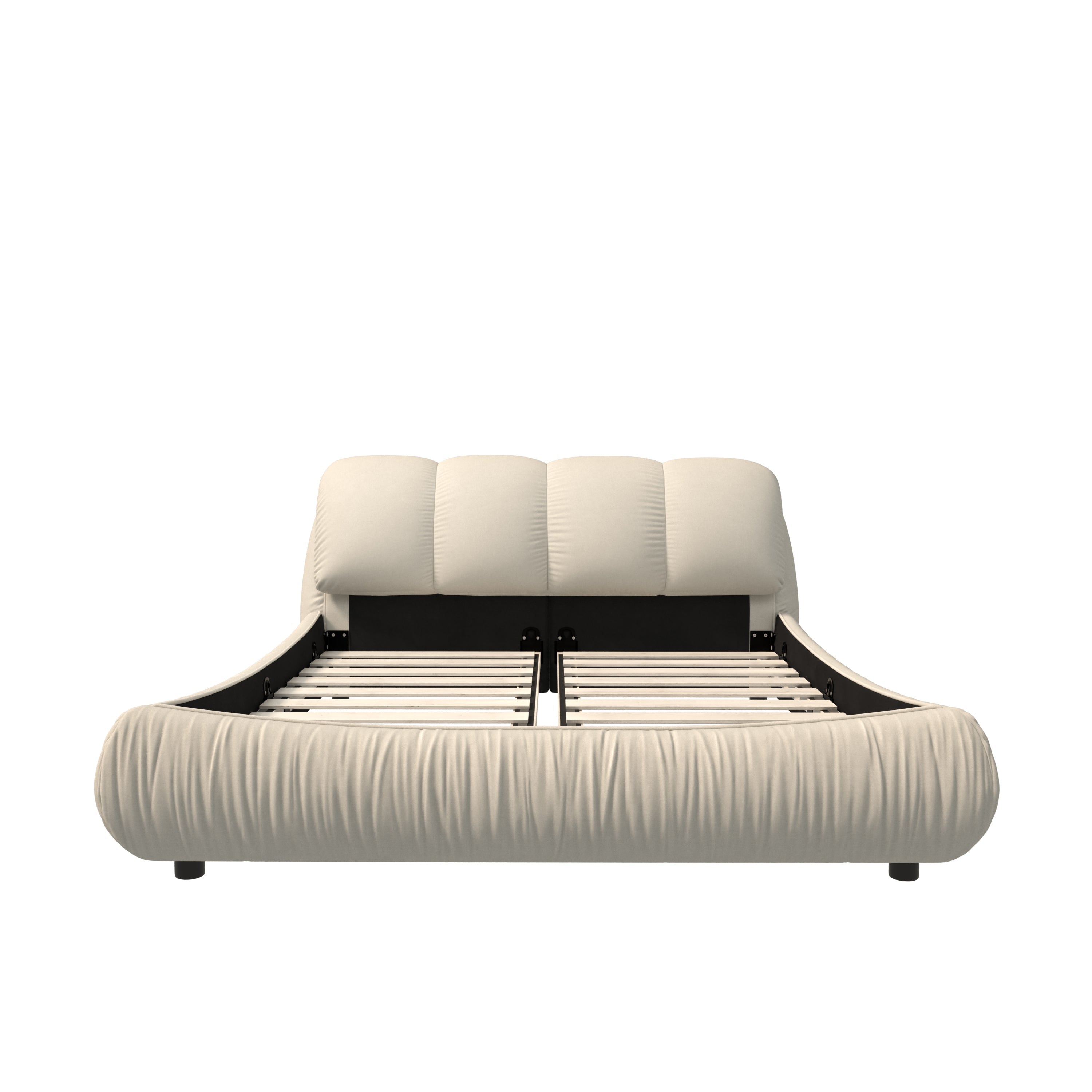 Queen Size Luxury Upholstered Platform Bed
