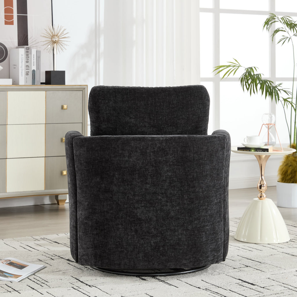 Swivel Chenille Fabric Sofa Chair